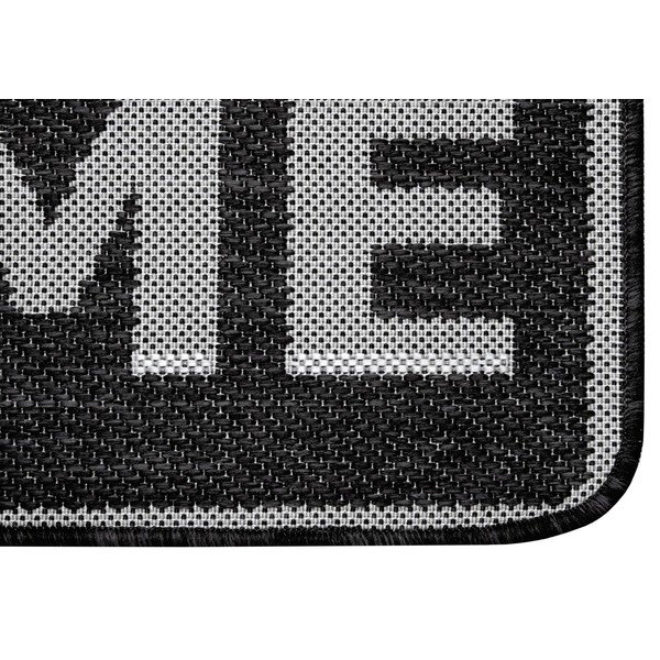 Antracitovosivá rohožka Hanse Home Weave Smiley Welcome, 50 x 80 cm-image-1