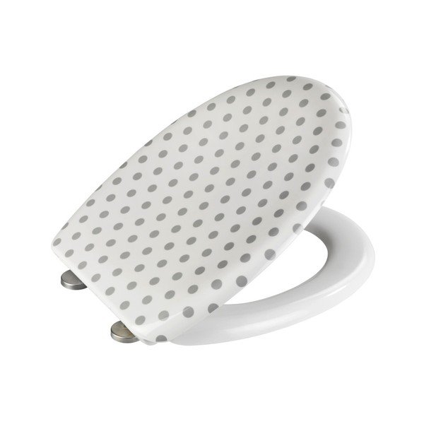 WC sedadlo s jednoduchým zatváraním Wenko Punto, 45 × 38 cm-image-1