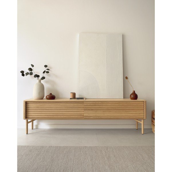 Prírodná váza z agátového dreva Kave Home Tyara, výška 10 cm-image-4