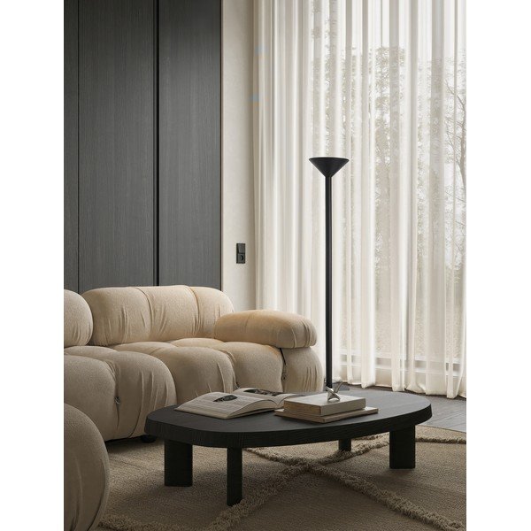 Matne čierna kovová stojacia lampa (výška  165 cm) Tazu – Nova Luce-image-1