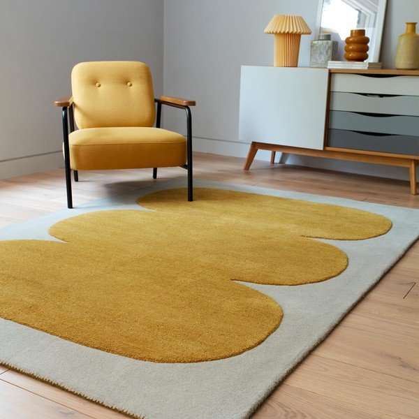 Okrovožltý ručne tkaný vlnený koberec 120x170 cm Canvas – Asiatic Carpets-image-1
