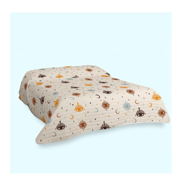 Béžový prešívaný pléd 180x260 cm Mystical – Aware-image-1