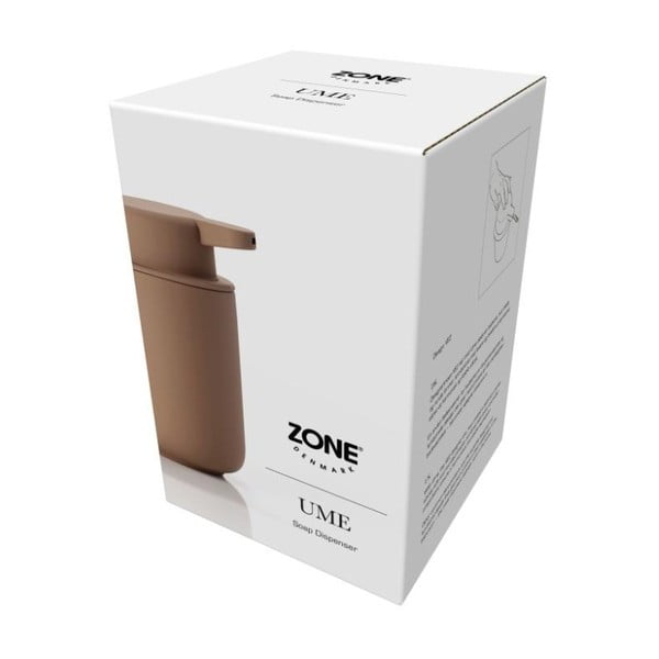 Jantárovohnedý dávkovač tekutého mydla z kameniny Zone Ume Amber, 250 ml-image-3