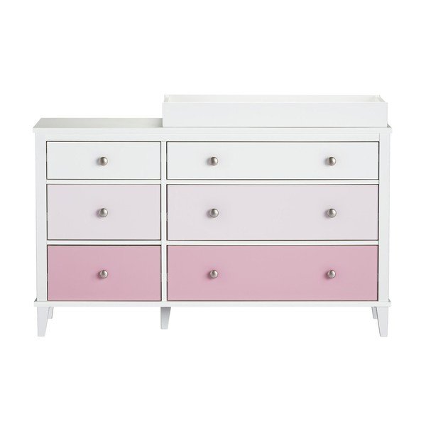 Ružová detská komoda s prebaľovacím pultom 136x90x49 cm Poppy – Støraa-image-3