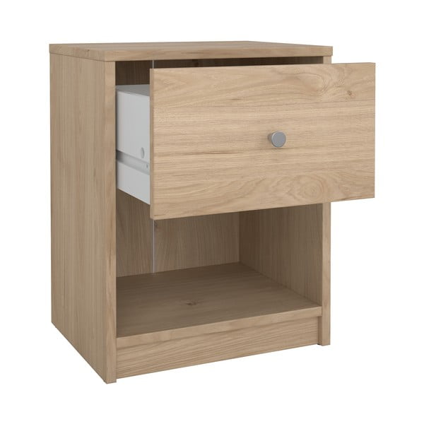 Nočný stolík v dekore duba s poličkami May - Tvilum-image-3