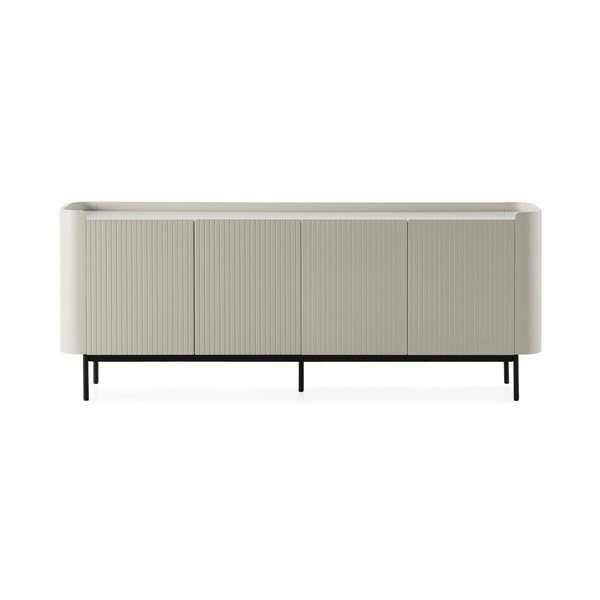 Krémovobiela komoda 200x80x40 cm Willa – MOME-image-4