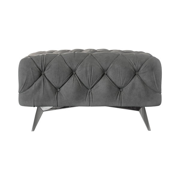 Sivá zamatová podnožka Chelsea – Ropez-image-2