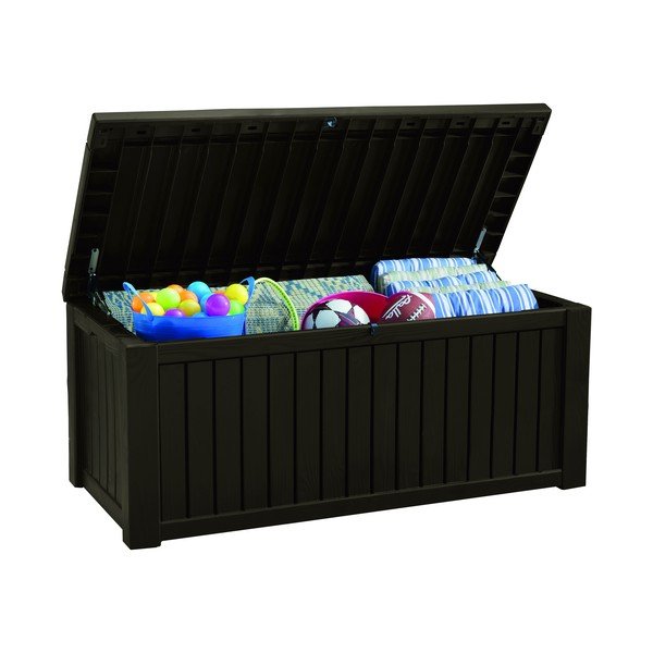 Tmavohnedý záhradný úložný box – Keter-image-2