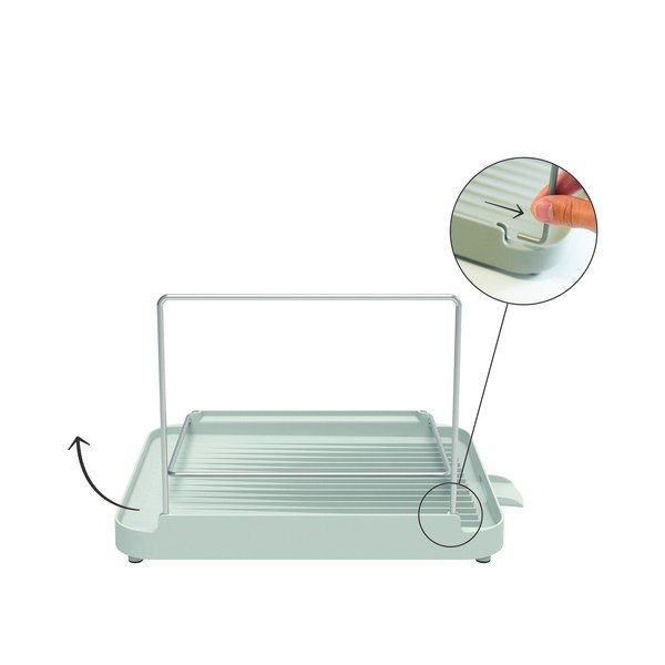 Sivý dvojposchodový odkvapkávač Duo – Joseph Joseph-image-3