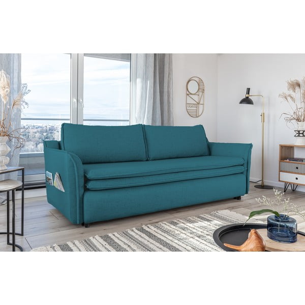 Tyrkysovomodrá rozkladacia pohovka Miuform Charming Charlie-image-4