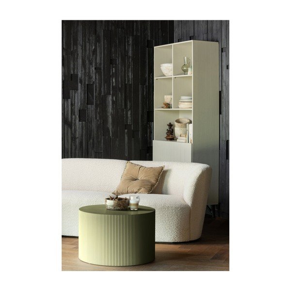 Khaki okrúhly konferenčný stolík ø 60 cm Sanne – WOOOD-image-1