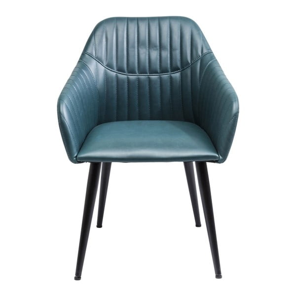 Modrá stolička Kare Design Armlehnstuhl