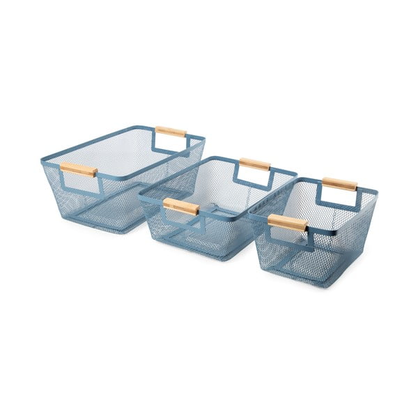 Drôtené kovové košíky v súprave 3 ks – Compactor-image-1