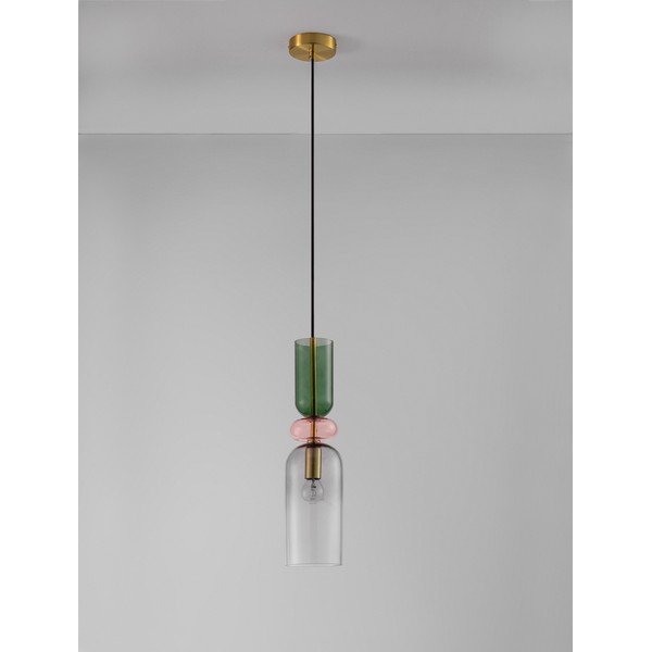 Sklenené závesné svietidlo v zlatej farbe ø 11 cm Murano – Nova Luce-image-2
