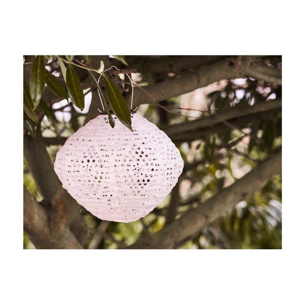 Biely vonkajší solárny LED lampáš (výška 22 cm) Harwood – House Nordic-image-1