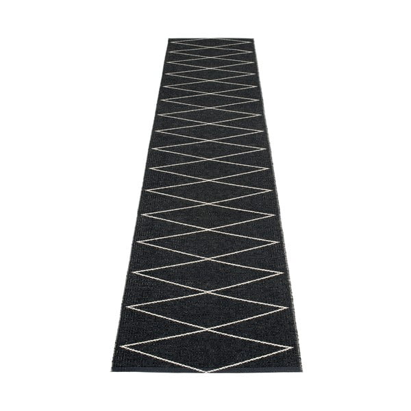 Čierny vnútorný a vonkajší behúň 70x320 cm Max Black – Pappelina