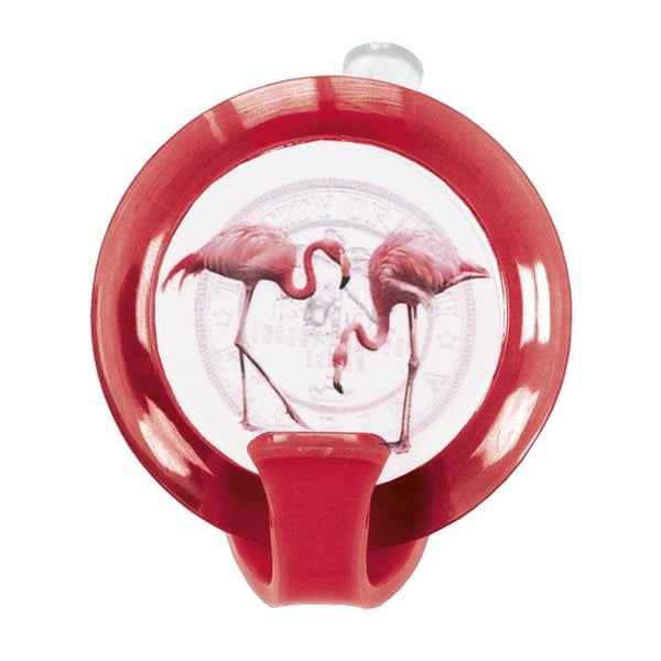 Červený kúpeľňový háčik Kleine Wolke Flamingo