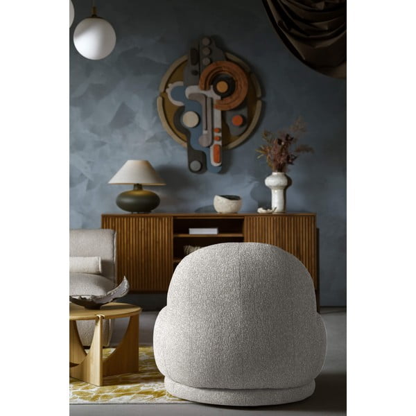 Svetlosivé kreslo Ovo – Miuform-image-2