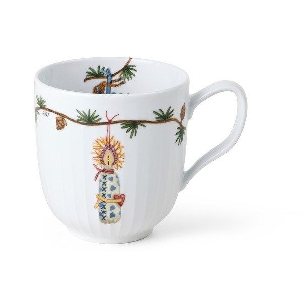 Biely porcelánový hrnček s vianočným motívom 330 ml Hammershøi – Kähler Design