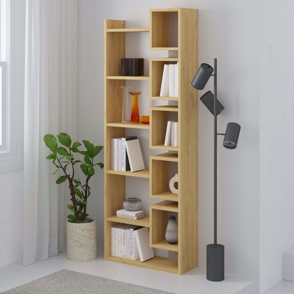 Knižnica v dekore duba 60x168,5 cm Eladi – Marckeric-image-4