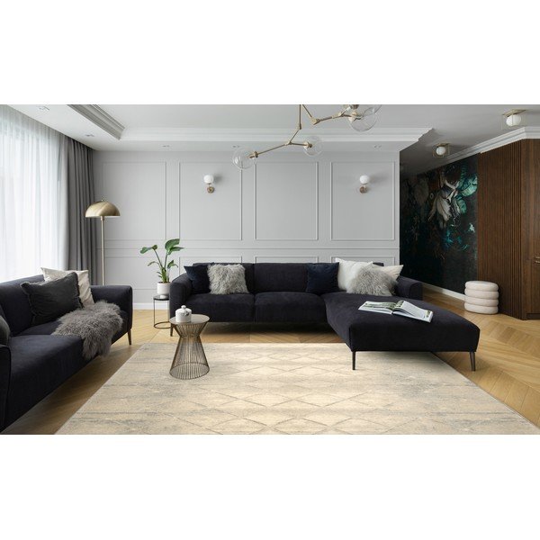 Krémovobiely vlnený koberec 200x300 cm Colette – Agnella-image-1