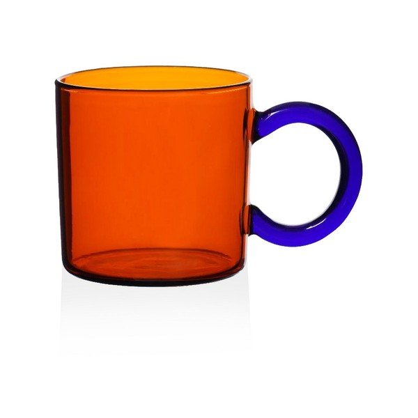 Oranžový sklenený hrnček 300 ml – Hermia