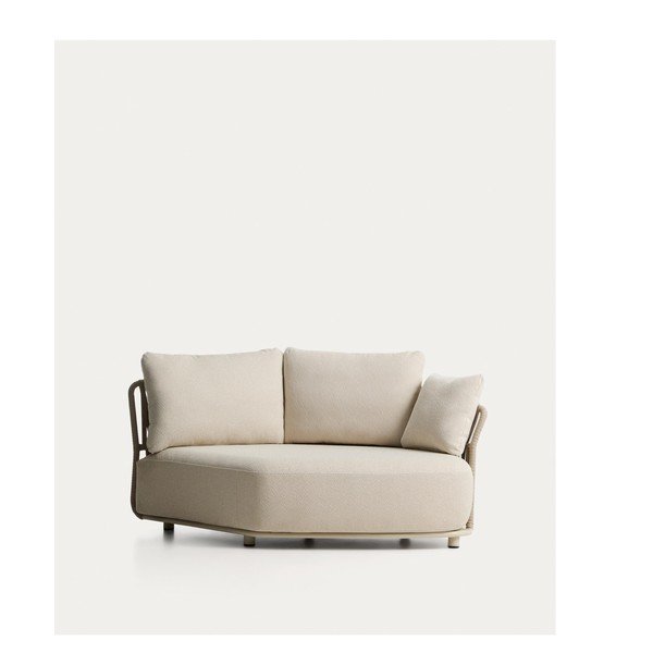 Béžová/taupe záhradná modulárna pohovka 167 cm Osani – Kave Home-image-4