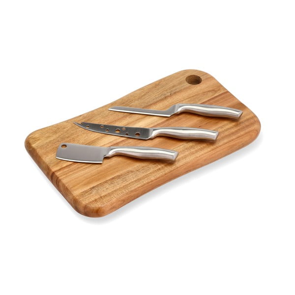 Drevená doštička na krájanie s príslušenstvom 22x38 cm – Holm