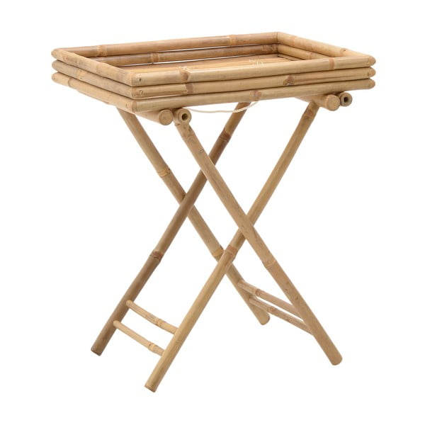 Bambusový stolík s podnosom InArt Bamboo