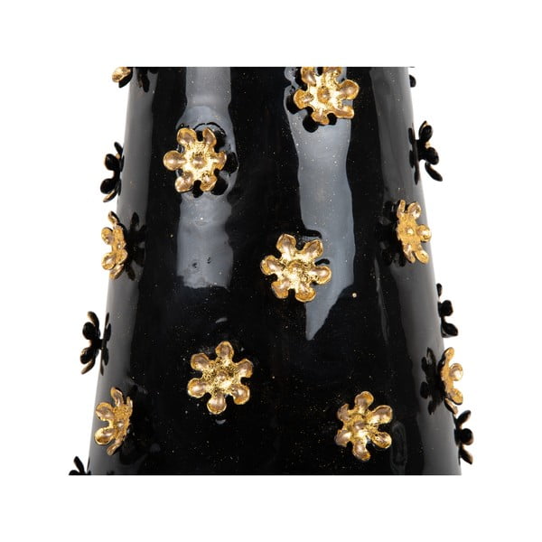 Kovový okrúhly odkladací stolík ø 50 cm Golden Flowers – Leitmotiv-image-2