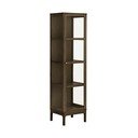 Tmavohnedá vitrína v dekore duba 47x180x40 cm Zamora – House Nordic