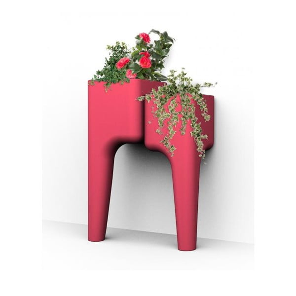 Dizajnový kvetináč KIGA Small 88x34 cm, červený
