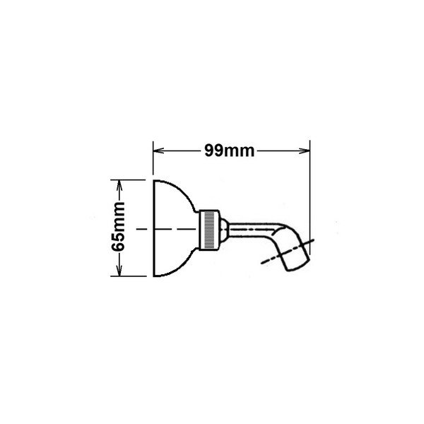 Mosadzný držiak na sprchovú hlavicu v bronzovej farbe ø 6,5 cm – Sapho-image-1
