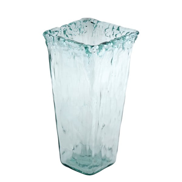 Sklenená váza z recyklovaného skla Ego Dekor Pandora Authentic, výška 33 cm
