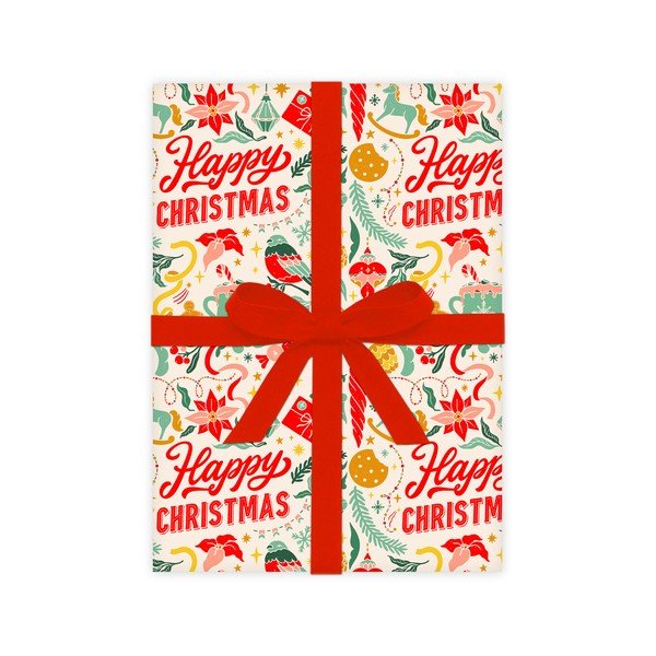 5 hárkov baliaceho papiera eleanor stuart Happy Christmas, 50 x 70 cm-image-2