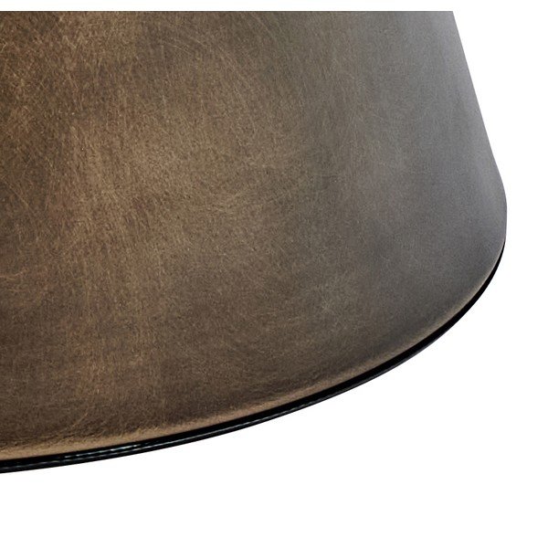 Hnedý oceľový okrúhly konferenčný stolík ø 45 cm Dunsley – Actona-image-2