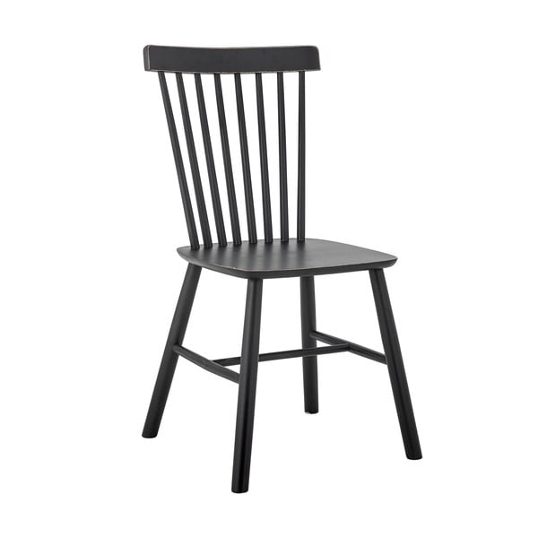 Čierna jedálenská stolička z kaučukového dreva Mill – Bloomingville