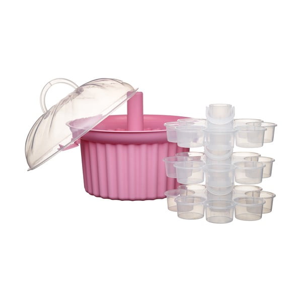 Trojposchodový prenosný box na cupcakes Kitchen Craft Sweetly Does It-image-2
