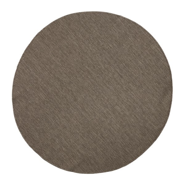 Hnedý obojstranný koberec Bougari Miami, Ø 140 cm