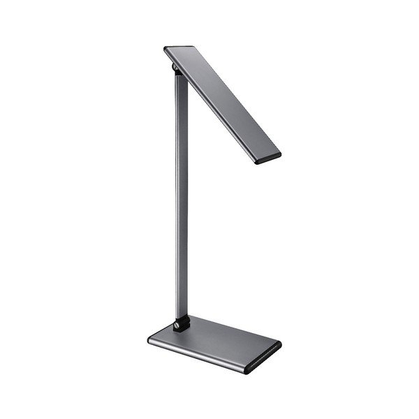 Sivá stolová lampa s LED svetlom SULION Hawking-image-1