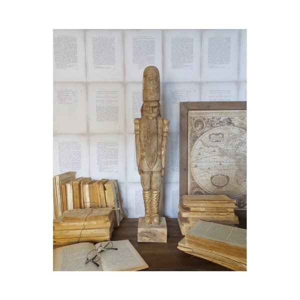 Dekorácia z mangového dreva Orchidea Milano Soldier, výška 63 cm