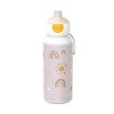 Béžová plastová detská fľaša 400 ml Sunshine & Rainbow – Mepal