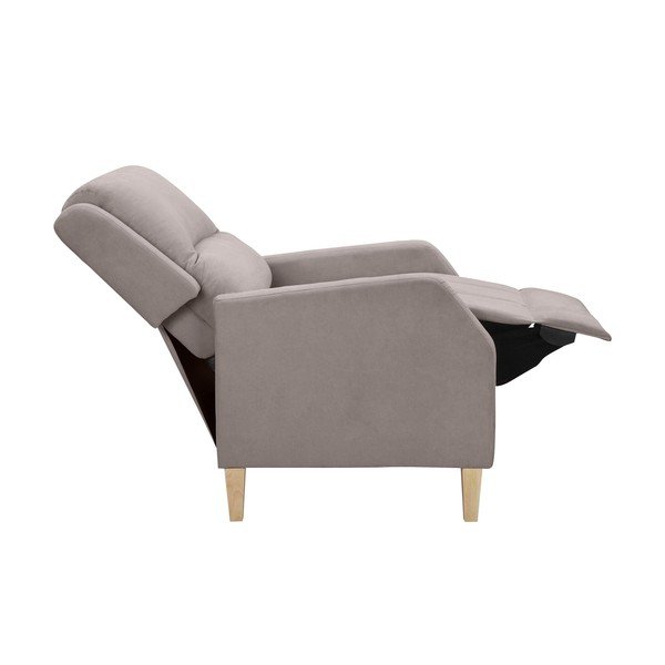 Sivé relaxačné kreslo Dina – Støraa-image-1