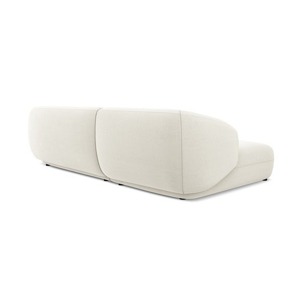 Biela zamatová rohová pohovka (ľavý roh) Moana – Makamii-image-3