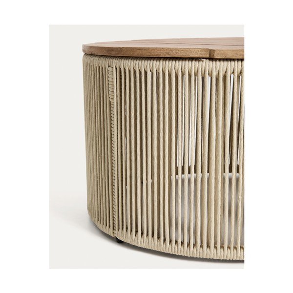 Okrúhly Záhradný konferenčný stolík s doskou z akácie ø 60 cm Dandara – Kave Home-image-3