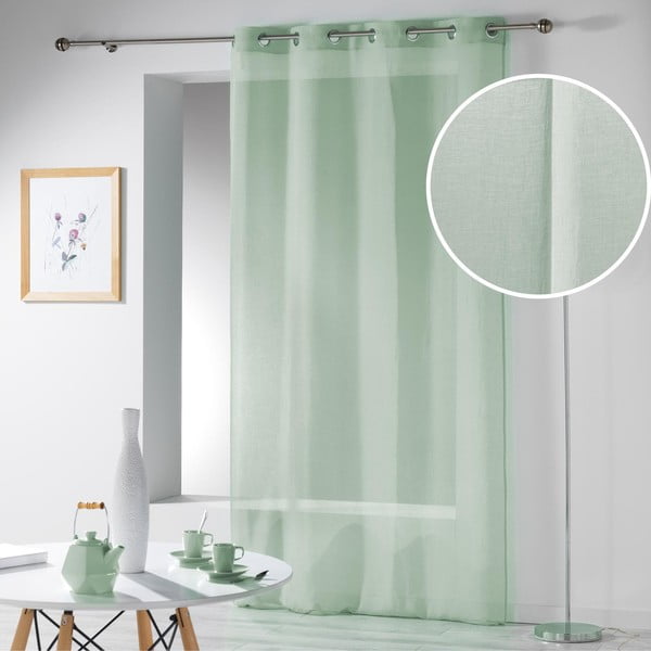 Svetlozelená záclona 140x280 cm Telma – douceur d'intérieur-image-3