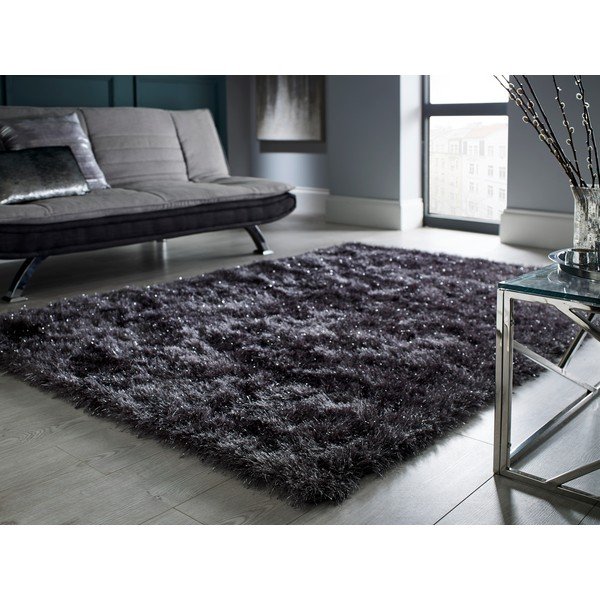 Tmavosivý koberec Flair Rugs Dazzle Charcoal, 160 × 230 cm-image-1