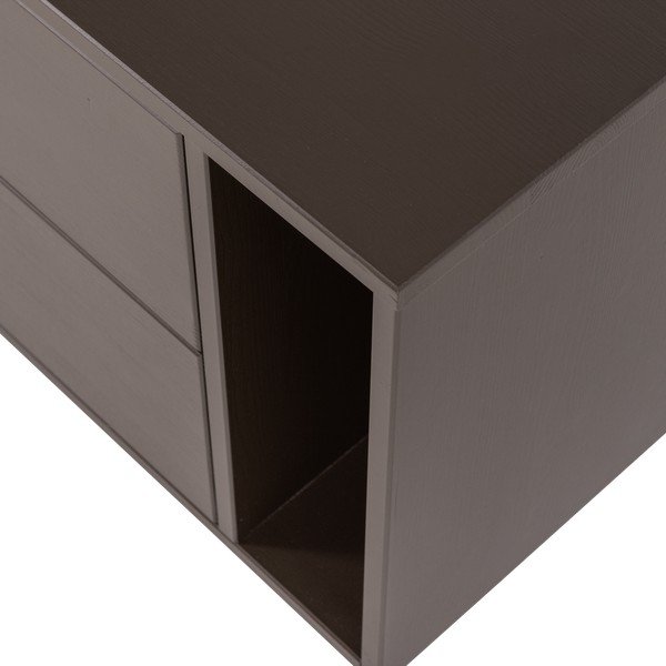 Tmavohnedý TV stolík z borovicového dreva 200x45x44 cm Settle Down – vtwonen-image-3