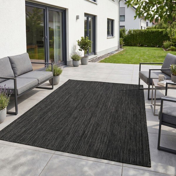 Čierny vnútorný a vonkajší koberec 140x200 cm Mira 1450 – Ayyildiz Carpets-image-1