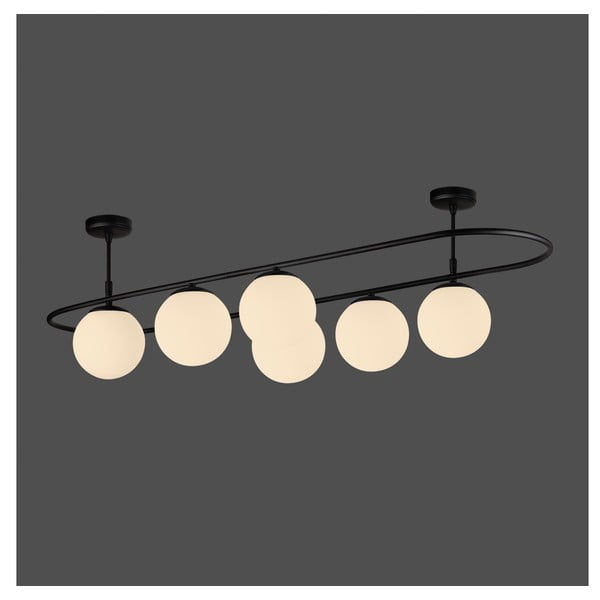 Čierne stropné svietidlo Squid Lighting Elips, dĺžka 124 cm-image-1